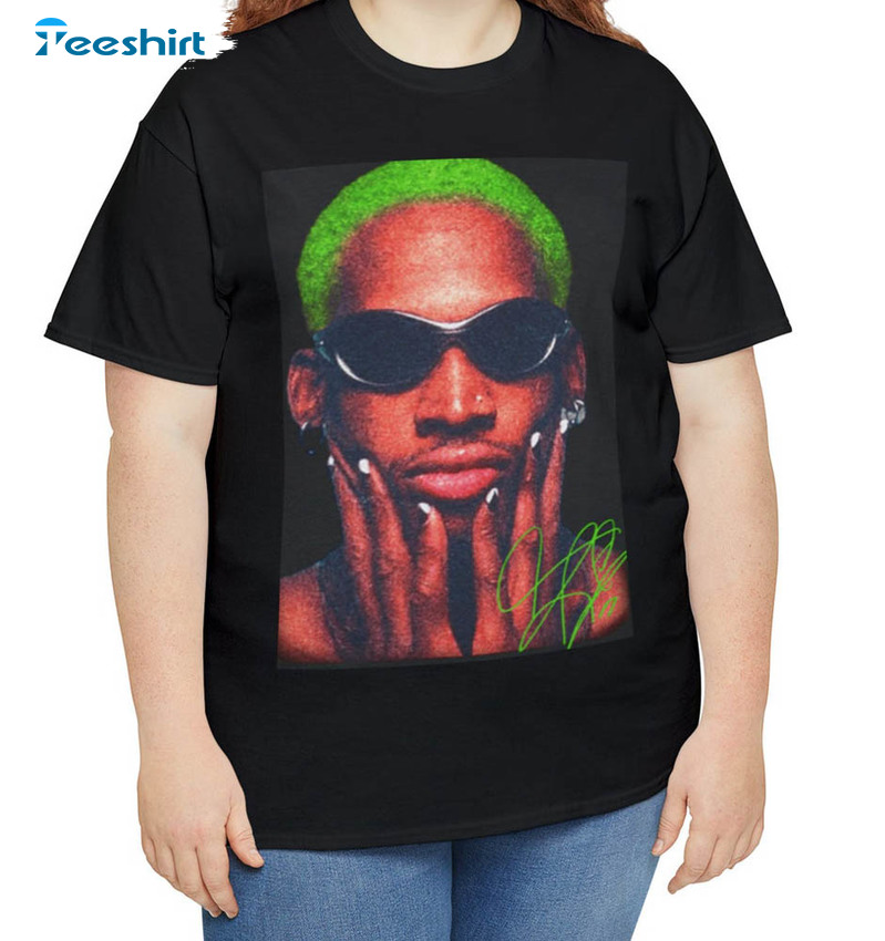 Dennis Rodman Graphic Shirt, Creative Sweater Short Sleeve