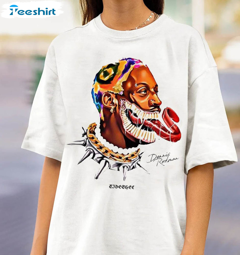 Dennis Rodman Art Acid Shirt, Rodman Rap Sweatshirt Short Sleeve