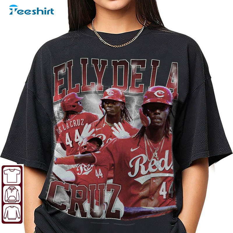 Elly De La Cruz Vintage Shirt, Trendy Baseball Short Sleeve Sweatshirt