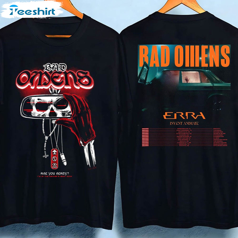 Bad Omens Band Shirt, Trendy Music Tour Short Sleeve Unisex Hoodie