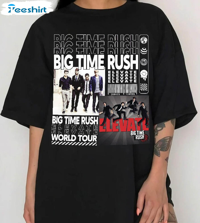 Vintage Big Time Rush Shirt, Album Elevate Unisex T-shirt Long Sleeve