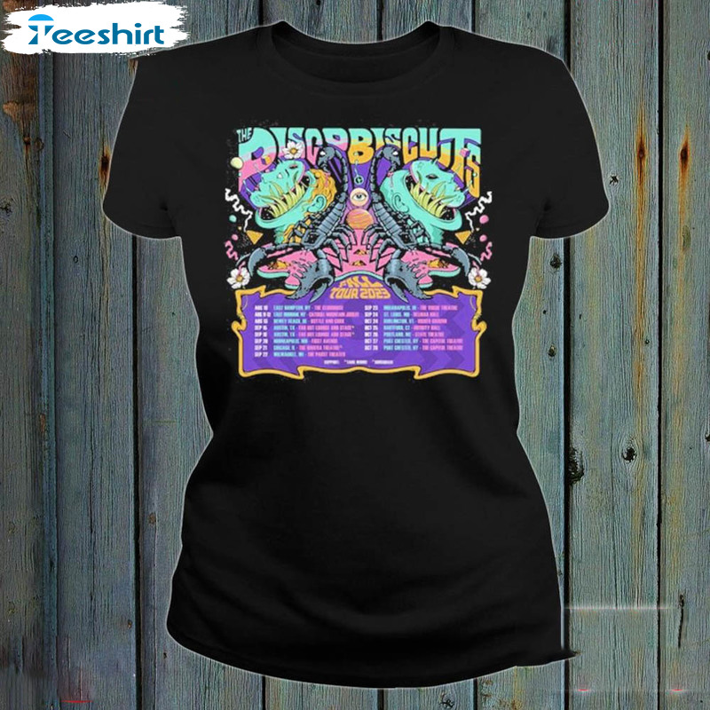 Official The Disco Biscuits Shirt, Ndash Oct 28 World Tour Crewneck Unisex T-shirt