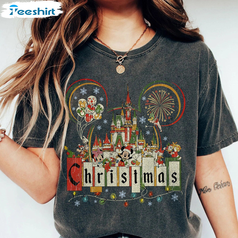 Disneyland Christmas Shirt, Mickey And Friends Trending Hoodie, Mickey Tree Farm Sweatshirt Fashion Design For All People