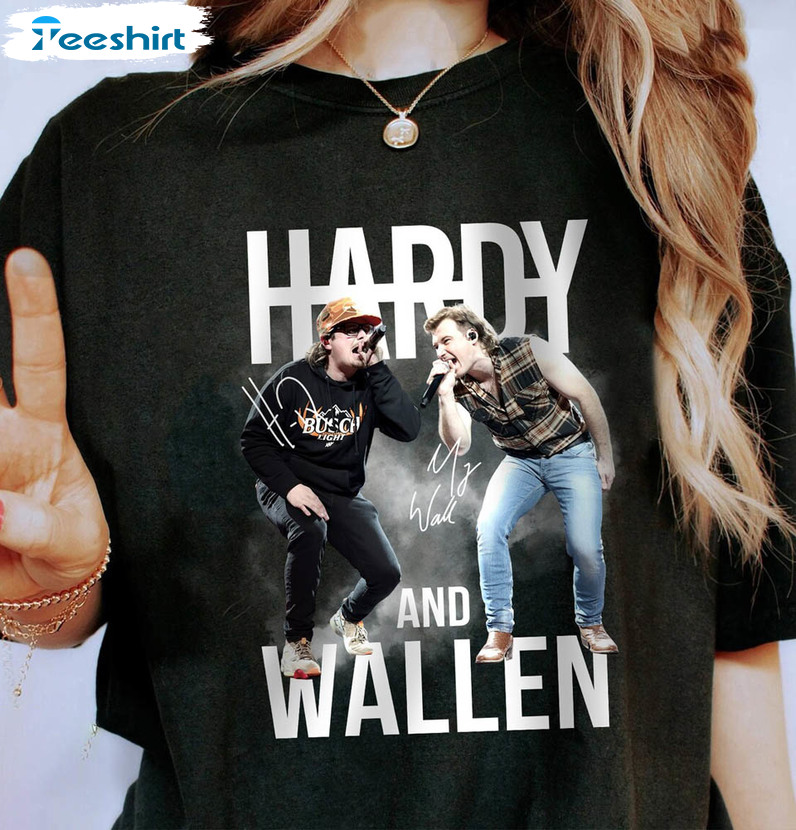 Hardy And Wallen Country Music Fest 2024 Shirt, Ernest Tee Tops Short Sleeve