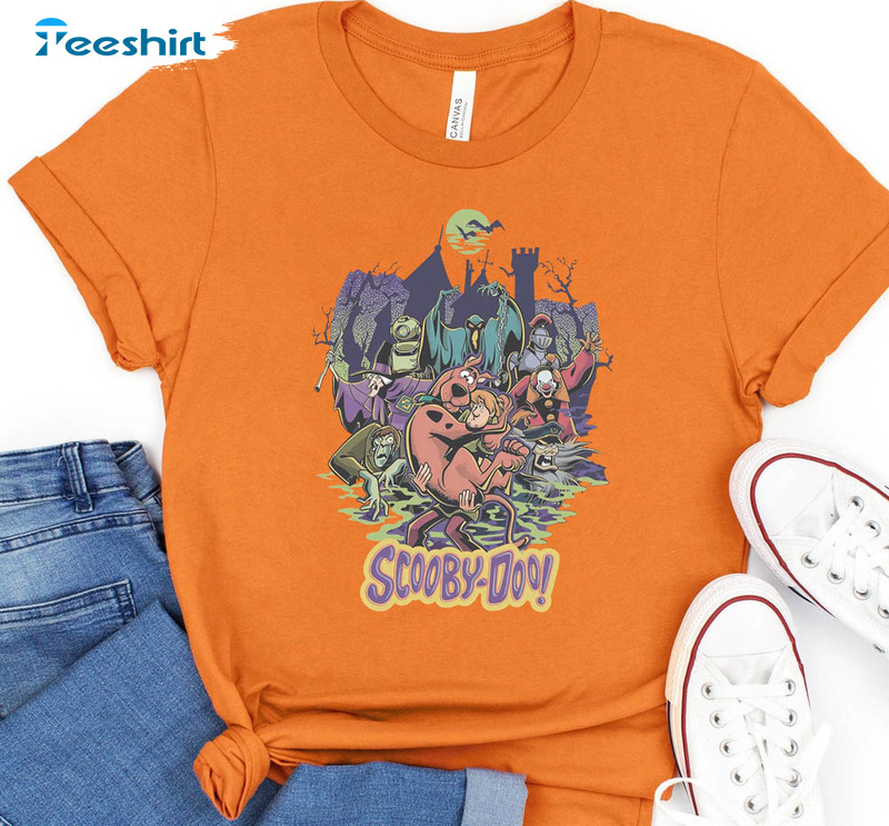 Disney Halloween Shirt, Mickey Scooby Doo Tee Tops Unisex Hoodie