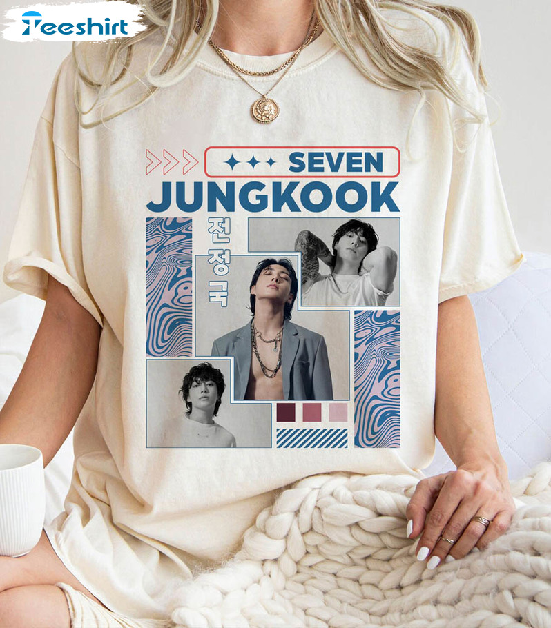 Jungkook Seven Kpop Shirt, Bangtan Anniversary Crewneck Sweatshirt