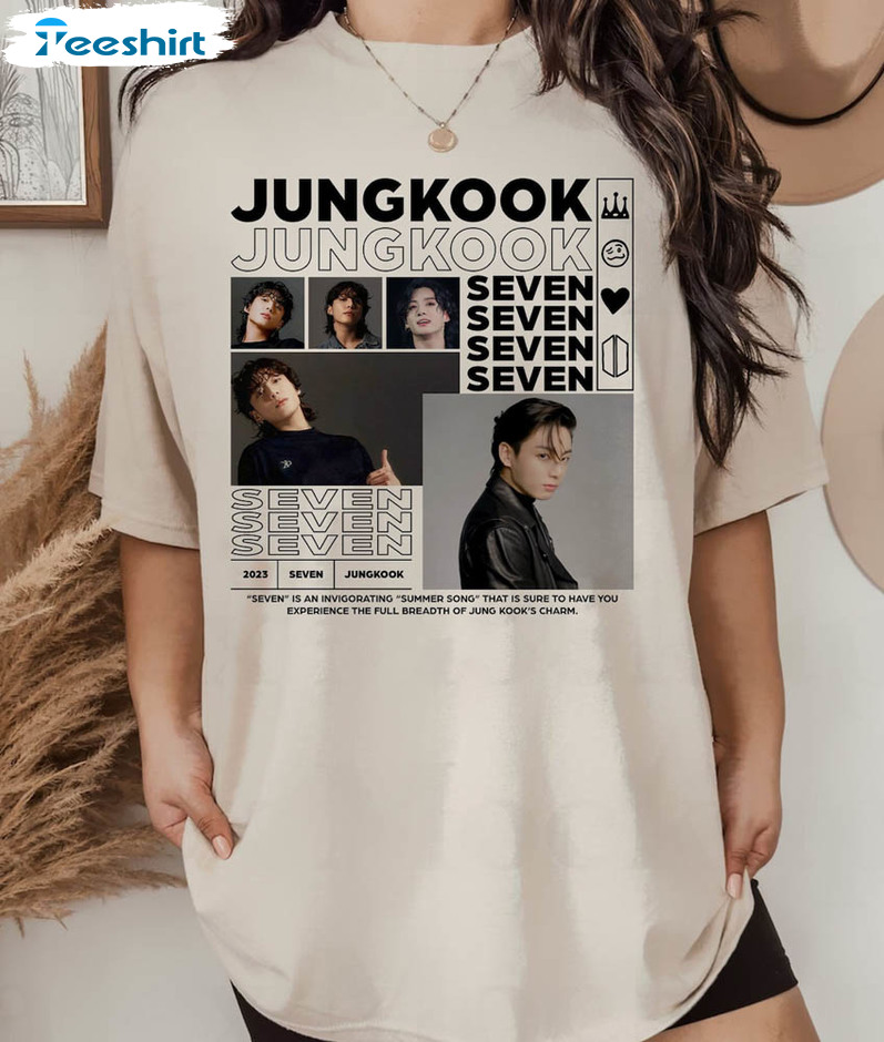 Jungkook Seven Single Shirt, Jungkook Album Bangtan Unisex Hoodie Sweater