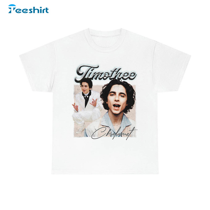 Timothee Chalamet Vintage Shirt, Retro Long Sleeve Unisex T-shirt