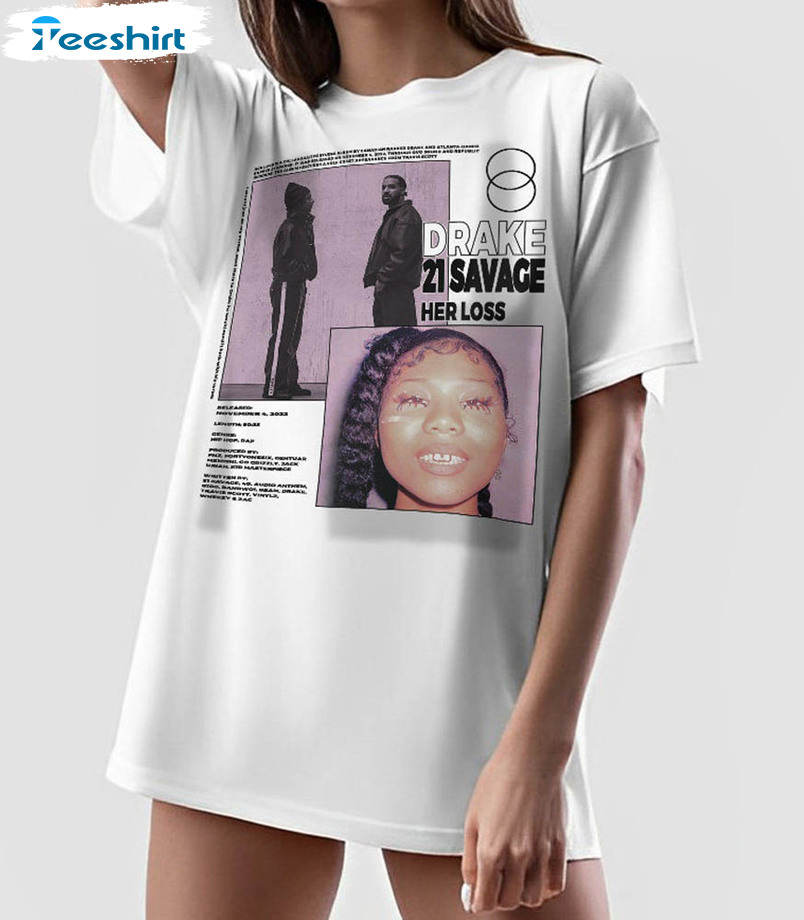 Drake 21 Savage Her Lost Vintage Style Unisex T-shirt Tee Tops