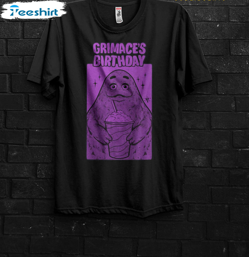 Hbd Grimace Shirt, Horror Funny Tik Tok Long Sleeve Sweatshirt