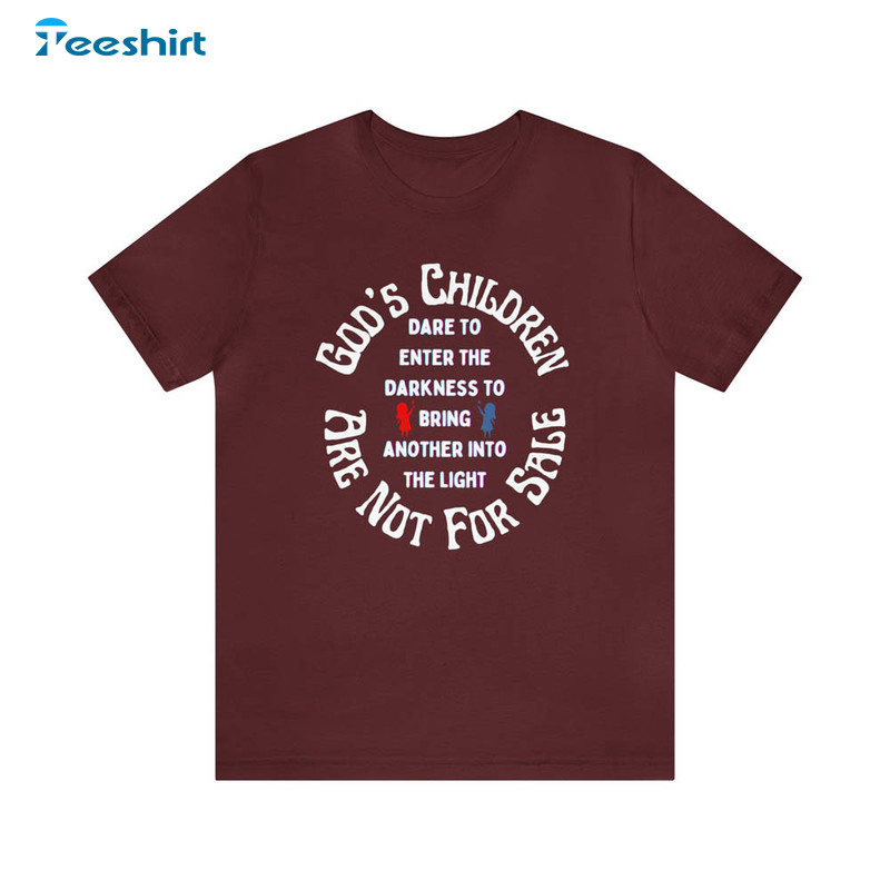 God's Children Are Not For Sale Shirt, Sound Of Freedom Long Sleeve Unisex T-shirt