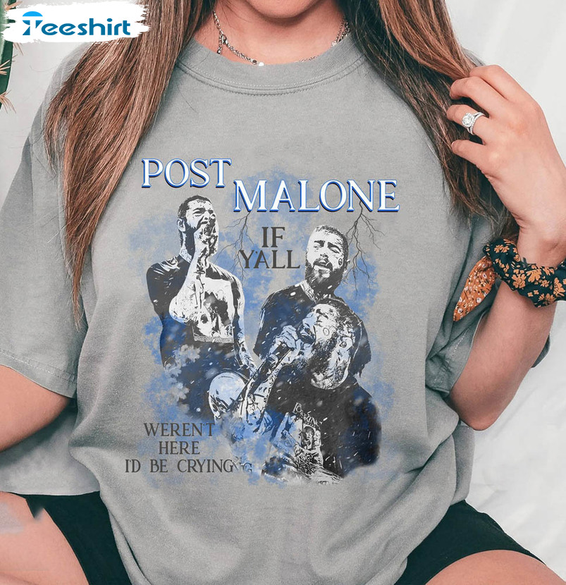 Post Malone 2023 Tour Shirt, Trendy Music Unisex Hoodie Tee Tops