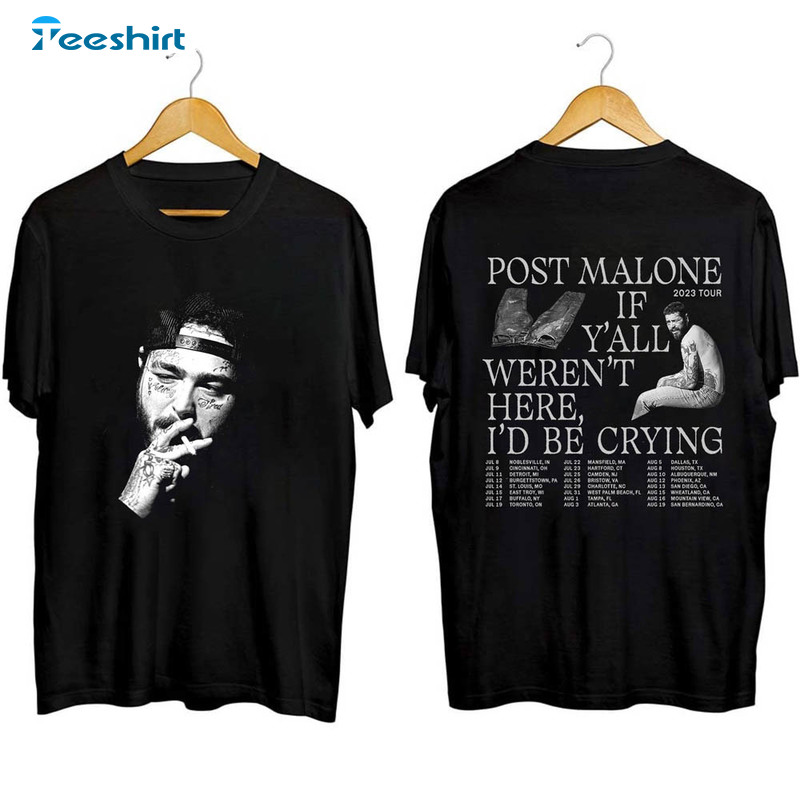 Post Malone 2023 Shirt, Malone Concert Short Sleeve T-shirt