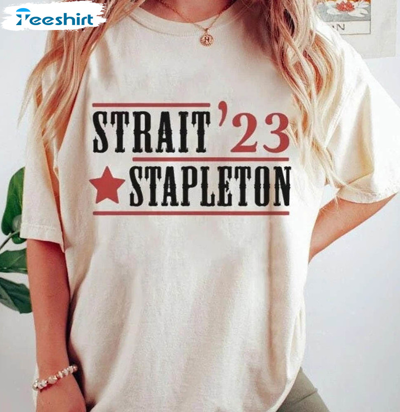 Chris Stapleton Little Big Town Shirt, Vintage Strait Stapleton Unisex Hoodie Short Sleeve