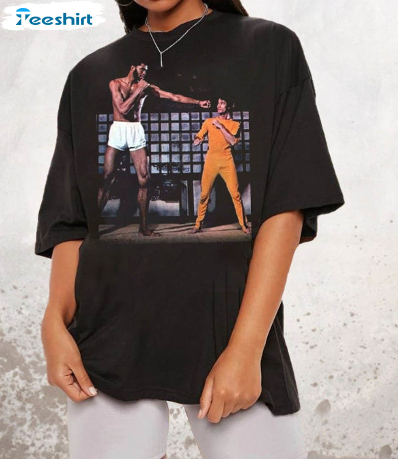 Kareem Vs Bruce Lee Funny Shirt, Boxing Short Sleeve Unisex Hoodie