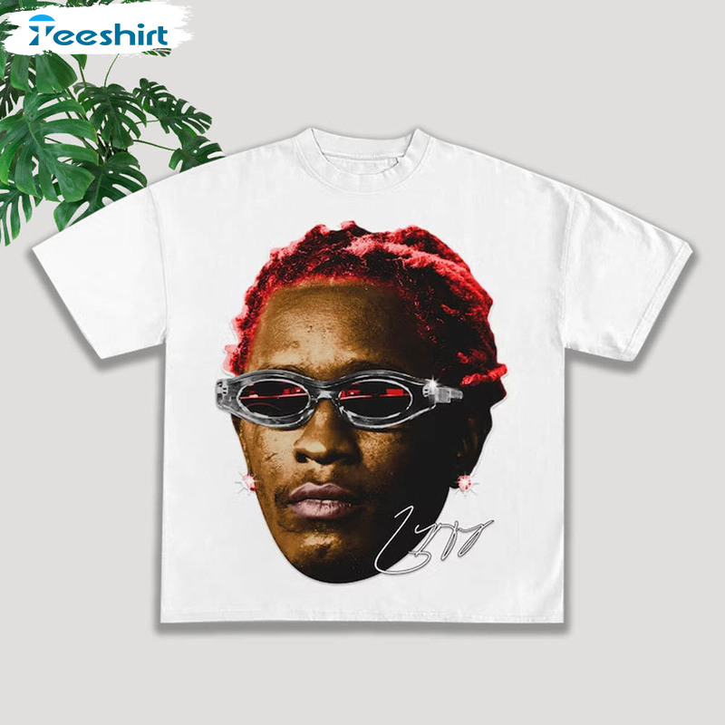 Young Thug Rapper Shirt, Kanye Thugger Slime Season Crewneck Short Sleeve