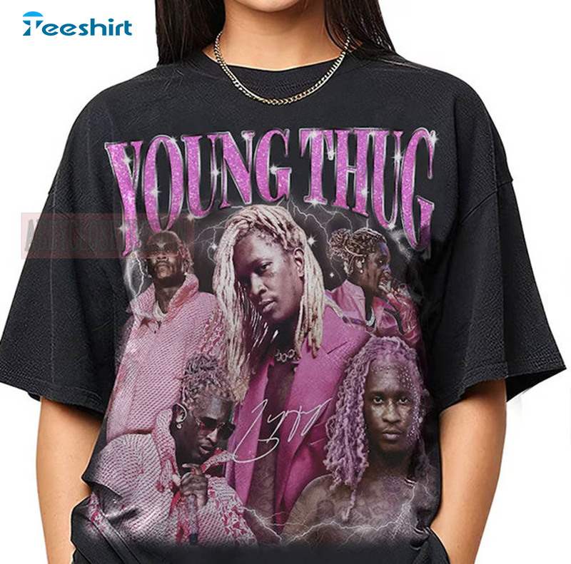 Young Thug Vintage Design Shirt, Rap Music Unisex T-shirt Crewneck
