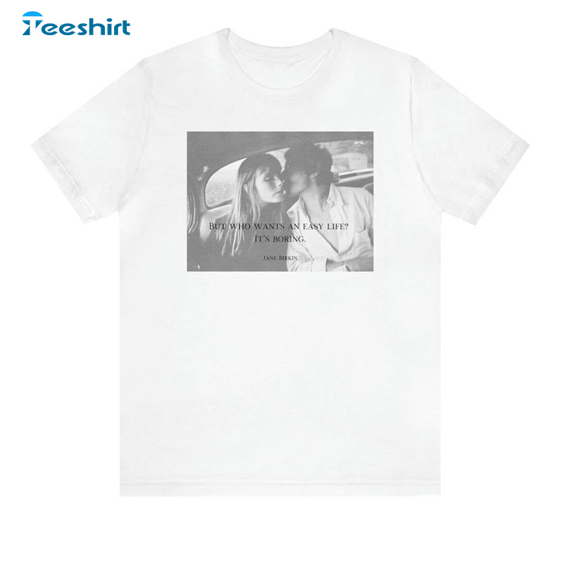 In Memory Of Jane Birkin Retro Shirt, French Fashion Crewneck Unisex T-shirt