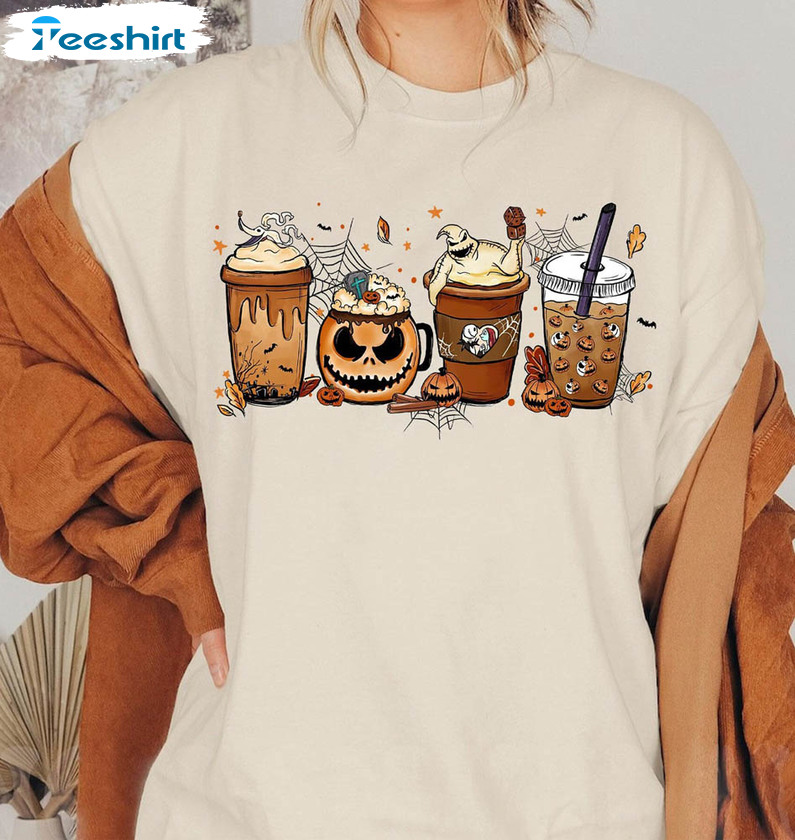 Nightmare Before Coffee Jack Shirt, Halloween Coffee T-shirt Unisex Hoodie