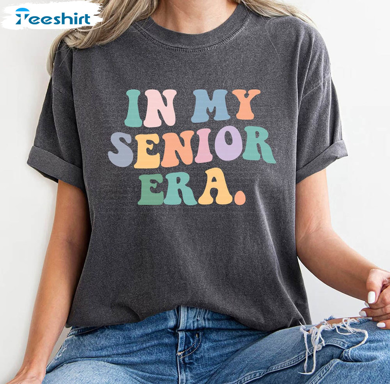 In My Senior Era Vintage Shirt, Graduation Swiftie Funny Short Sleeve Unisex T-shirt
