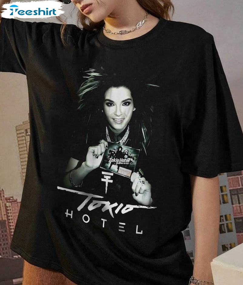 Rare Tokio Hotel Shirt , Bill Kaulitz Signature Short Sleeve Unisex T-shirt