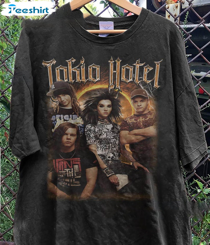 Tokio Hotel Band Music Shirt, Tokio Hotel Concert Short Sleeve Sweatshirt