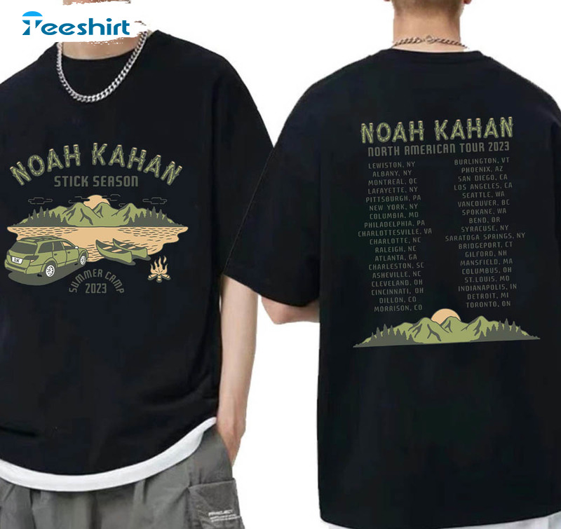 Noah Kahan Stick Season 2023 Tour Shirt, Pop Music Tour Unisex Hoodie Long Sleeve