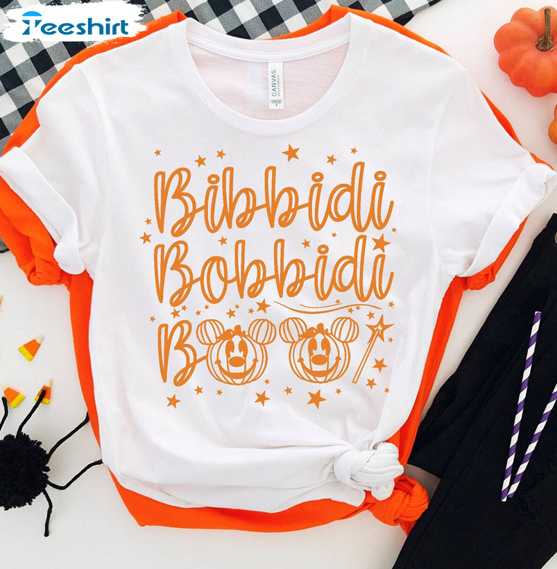 Bibbidi Bobbidi Boo Disney Shirt, Halloween Matching Long Sleeve Short Sleeve