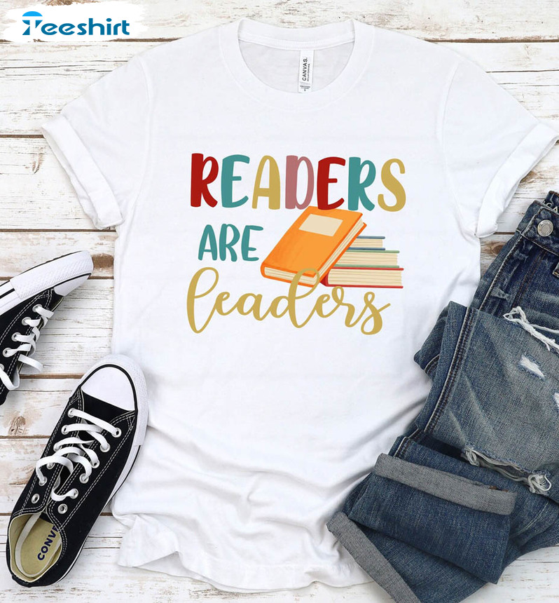 Readers Are Leaders Retro Shirt, Teacher Day Short Sleeve Unisex T-shirt