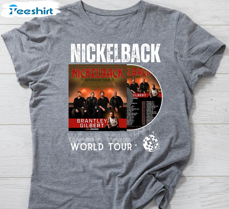 Nickelback Concert Shirt, Brantley Gilbert Unisex Hoodie Crewneck