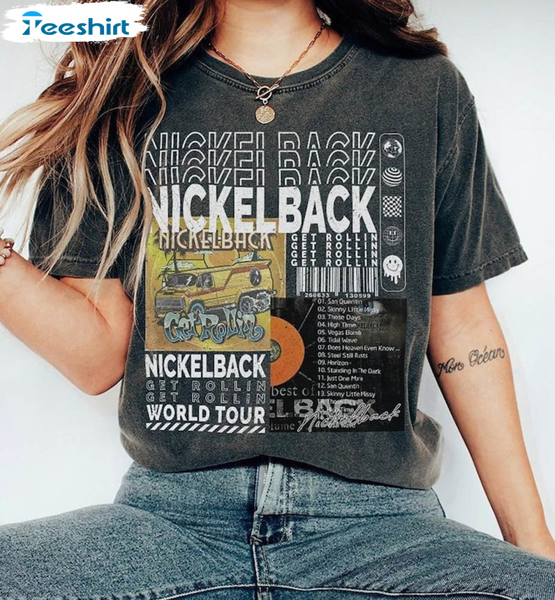Nickelback Music Shirt, Get Rollin Album Unisex T-shirt Crewneck