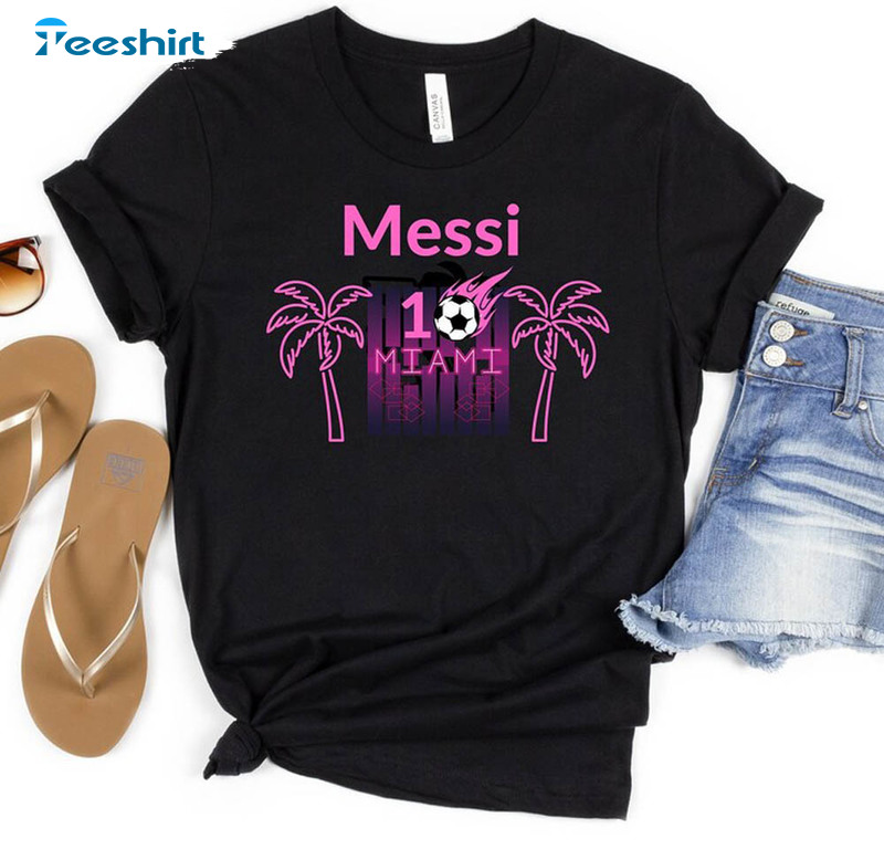 Welcome Messi To Miami Shirt, Soccer Fans Short Sleeve Tee Tops