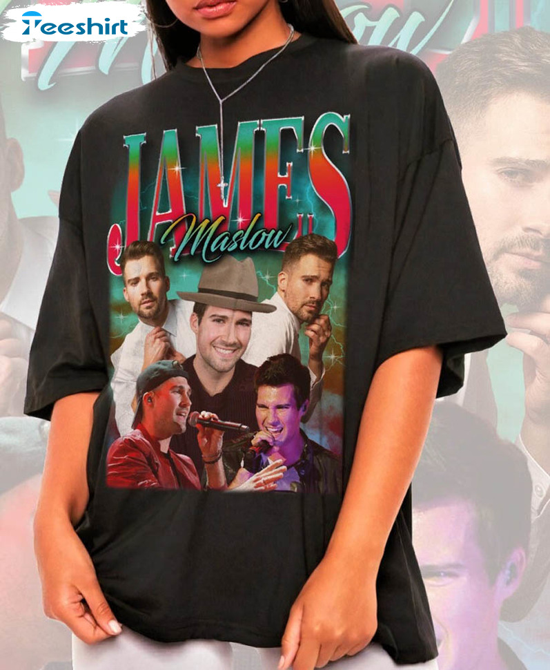 Vintage James Maslow Shirt, Trendy Crewneck Unisex T-shirt