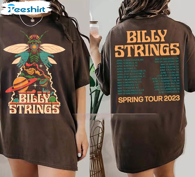 2023 Billy Strings Space Bug Shirt, Billy Strings Spring Tour Unisex T-shirt Long Sleeve