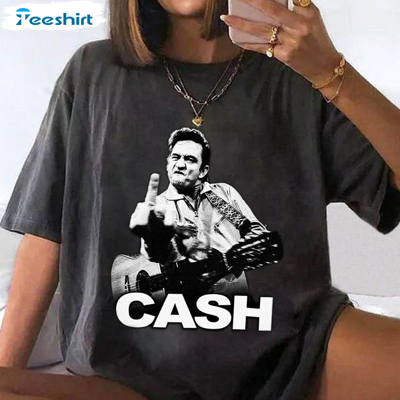 Johnny Cash Funny Shirt, Nashville Guitar Sweatshirt Unisex T-shirt