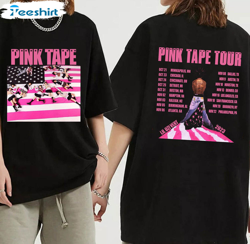 Lil Uzi Vert Pink Tape Tour Shirt, Pink Tape 2023 Crewneck Sweatshirt