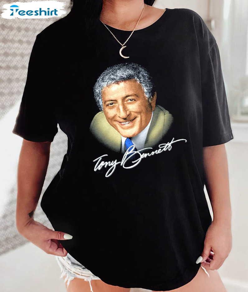 Rip Tony Bennett Shirt, Tony Bennett Signature Crewneck Unisex T-shirt