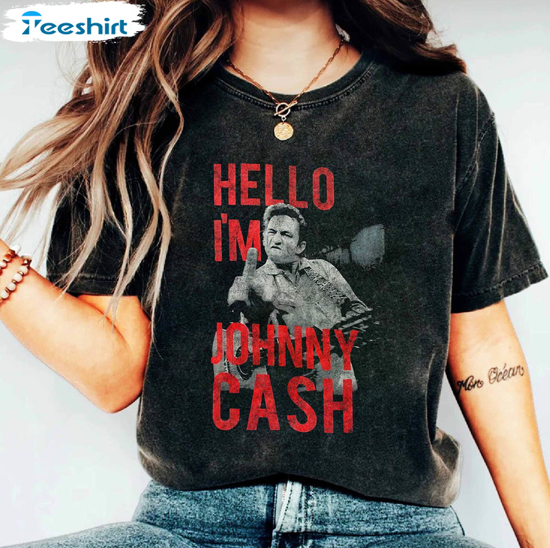 Johnny Cash Comfort Colors Shirt Vintage Band Johnny Cash Finger