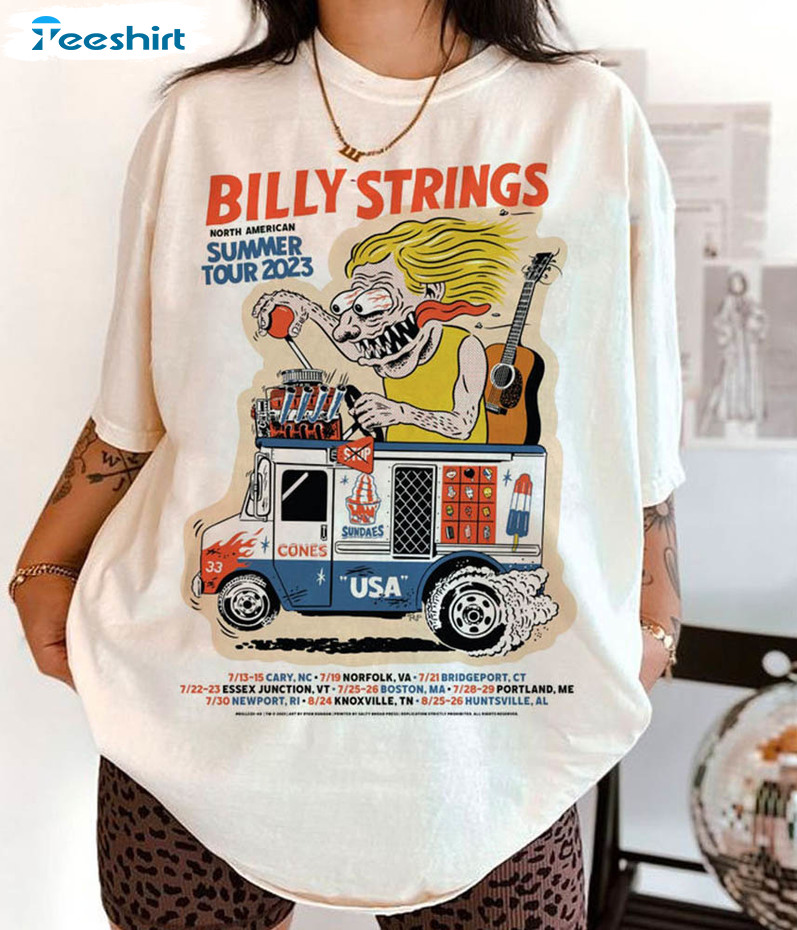 Comfort Billy Strings 2023 Shirt, Summer Tour Unisex T-shirt Tee Tops