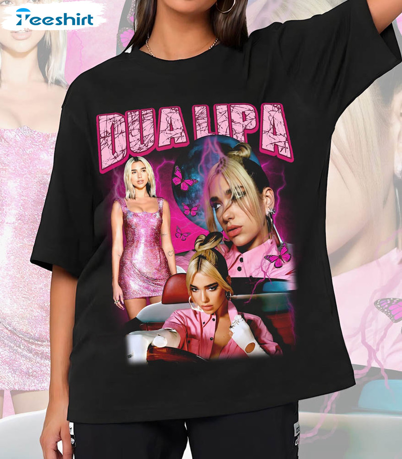 Dua Lipa Retro Shirt, Trendy Unisex Hoodie Crewneck