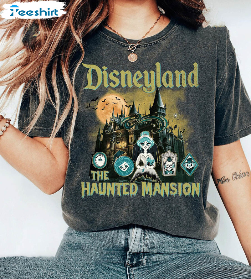 The Haunted Mansion Characters Shirt, Disney Halloween 2023 Tank Top Crewneck