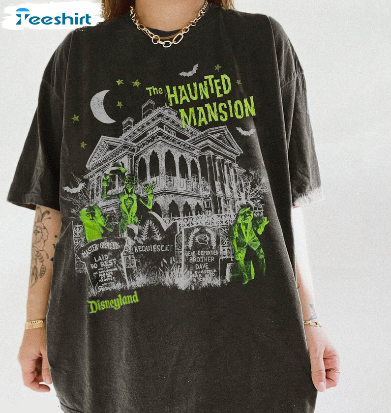 Vintage The Haunted Mansion Shirt, Halloween Funny Unisex T-shirt Long Sleeve