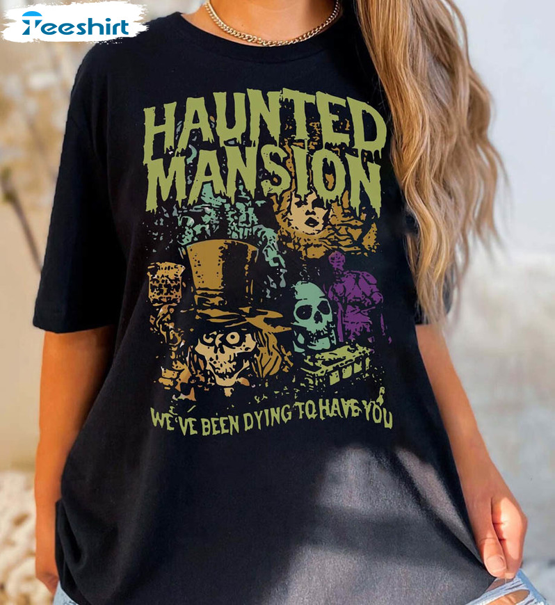 Haunted Mansion Halloween Shirt, Retro Disney T-shirt Tank Top