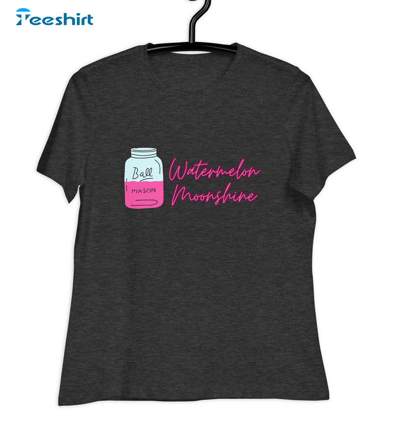 Watermelon Moonshine Shirt, Retro Crewneck Unisex Hoodie