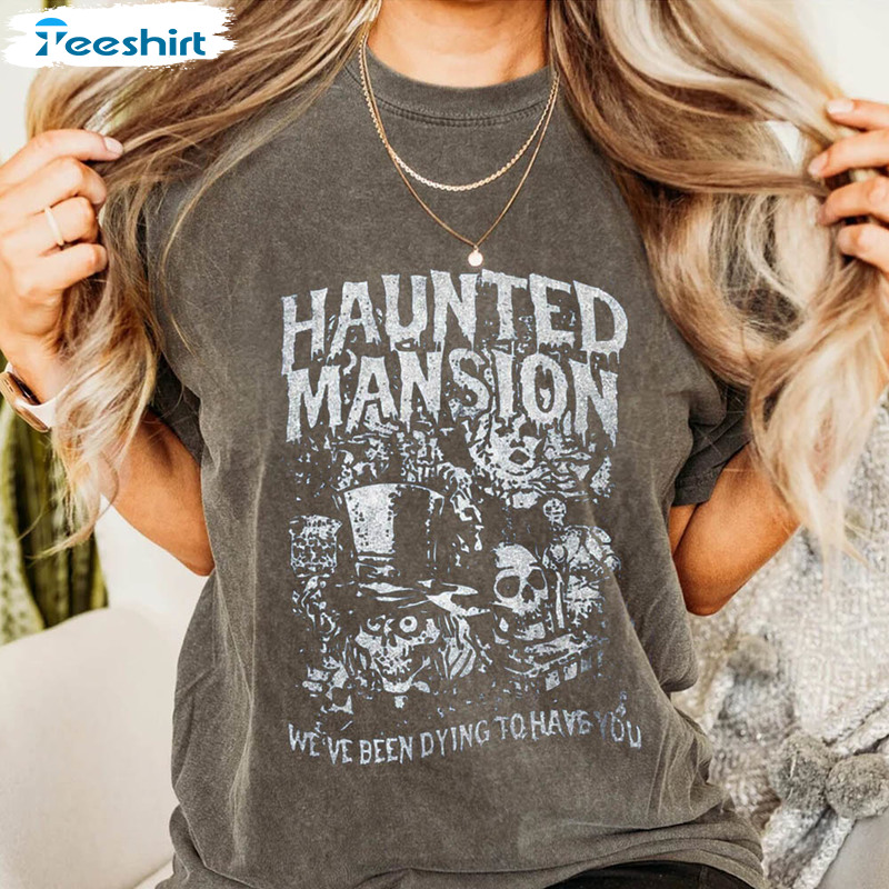 Vintage Haunted Mansion Shirt, Halloween Funny Sweatshirt Crewneck