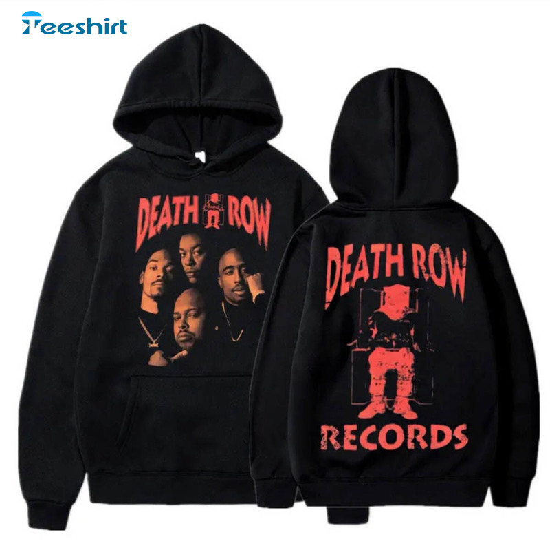 Death Row Records Shirt, Trendy Music Unisex Hoodie Sweatshirt