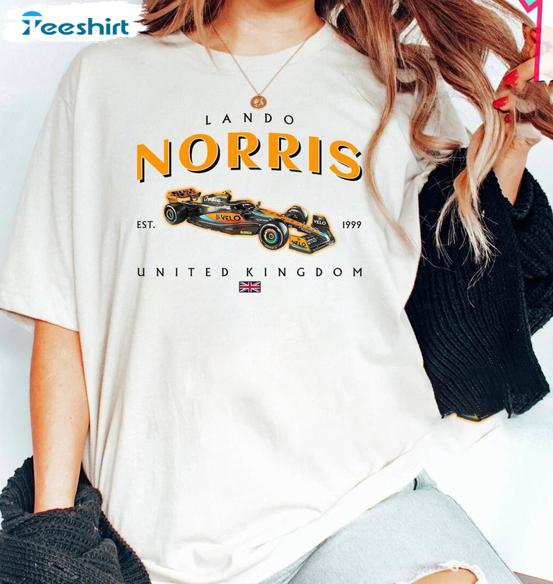 Lando Norris Formula One Shirt, Norris F1 Tee Tops Unisex Hoodie