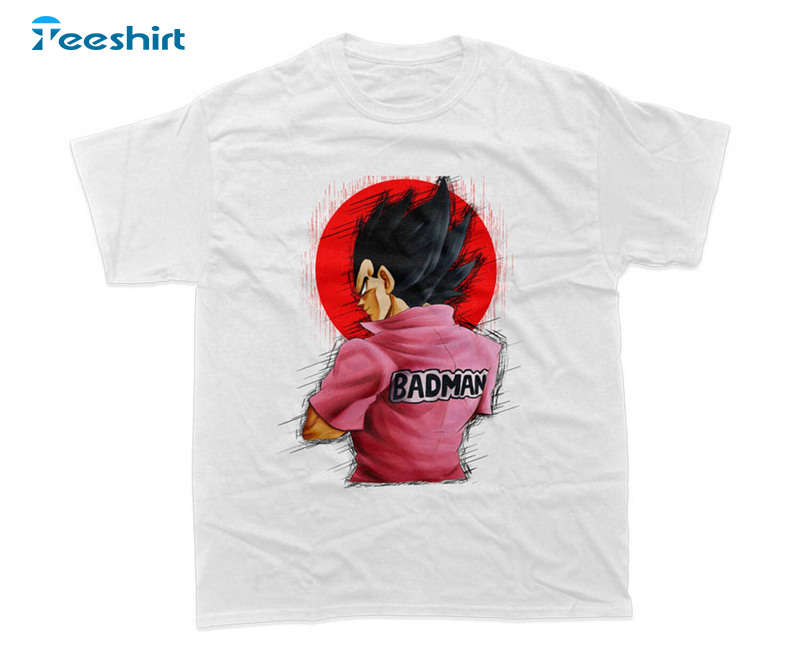 Vegeta Badman Shirt, Trendy Unisex Hoodie Tee Tops