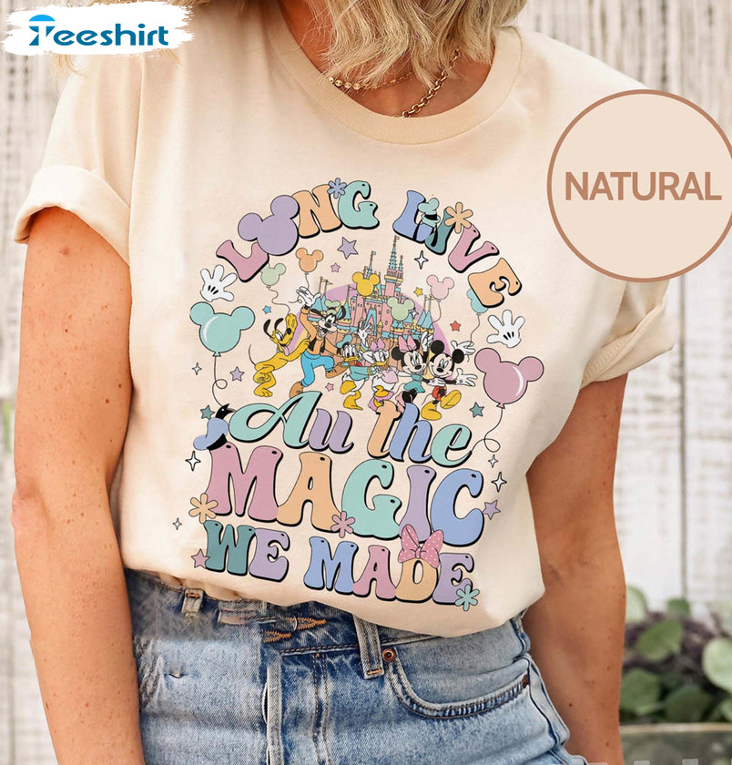 Long Live All The Magic We Made Disney Castle Shirt, Retro The 1971 Castle Unisex Hoodie Tee Tops