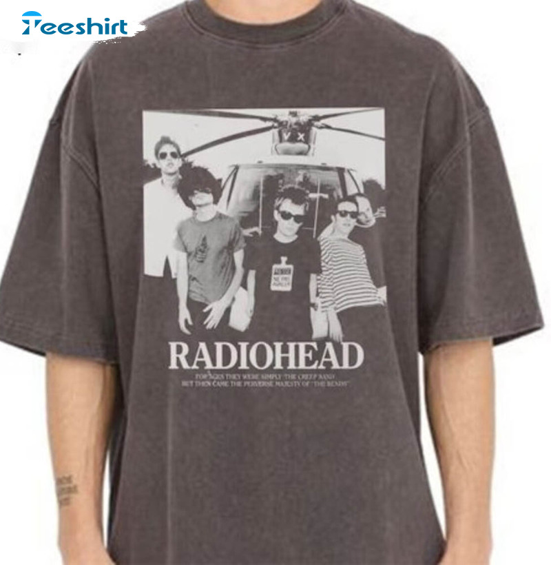 Vintage Radiohead Shirt, Retro Concert Tee Tops Unisex Hoodie